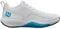 Wilson Rush PRO Lite, Scarpa da Tennis Uomo, White/Atomic Blue/Navy Blazer, 45 1/3 EU