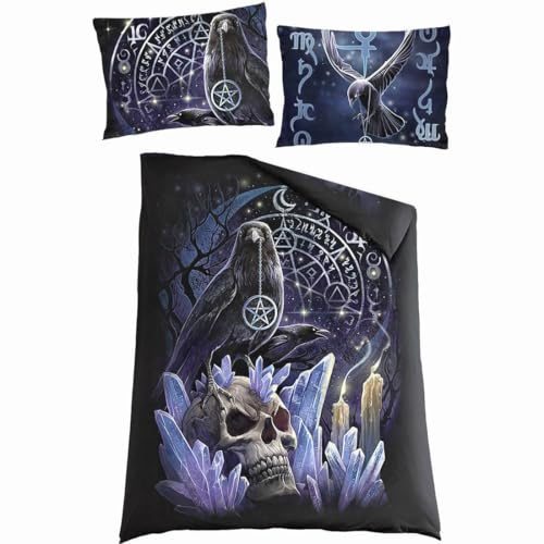 Spiral Witchcraft None Bettwäsche Multicolor 100% Baumwolle 135 x 200 cm/80 x 80 cm Gothic, Totenköpfe