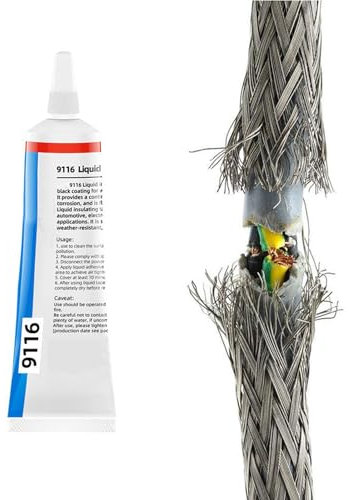 RJSQAQE Cinta aislante líquida, pegamento aislante líquido de alta temperatura, 15 ml, adhesivo aislante impermeable, cinta aislante líquida, cinta aislante líquida, secado rápido