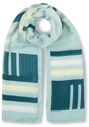 TOM TAILOR Damen 1049857 Schal mit Muster (1er Pack)