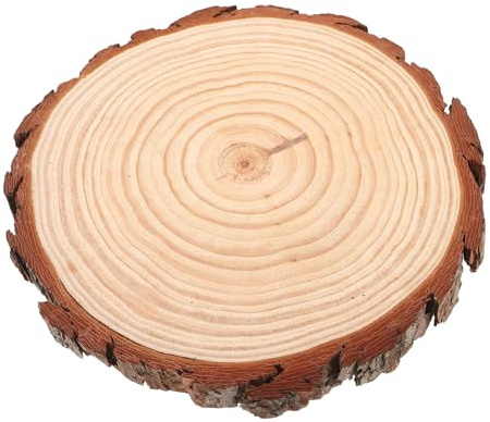 TOBBOMEY Dekorativer Holz-baumscheiben-trittstein Wetterfeste Garten-holzplatten für Outdoor-wege Vielseitige Holzstücke für Landschaftsgestaltung und Kreative Gartendekoration