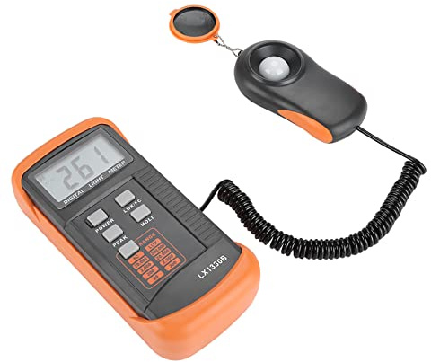Walfront Digitales Luxmeter LX1330B, Kompaktes Lichtmessgerät mit Zwei Einheiten, Hohe Genauigkeit für Fotografie und Museumsbeleuchtung