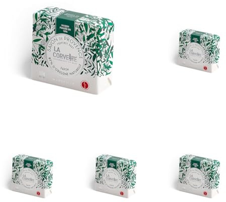 La Corvette - Weihnachtseife Tanne - 97% Natürliche Inhaltsstoffe - 100g (Packung mit 5)