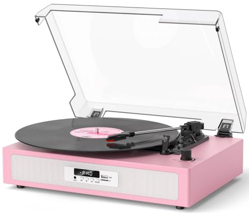 VICTRESS Tourne-disque vinyle, double haut-parleurs intégrés