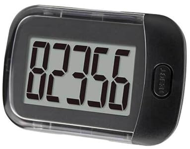 OPPWONG Podomètre avec Lanière, Compteur de Pas Précis, Suivi des Pas, Calories Brûlées, Distance Parcourue, Kilomètres, Kilomètres, écran LCD pour les Amateurs de Marche, de Course à Pied, de Fitness