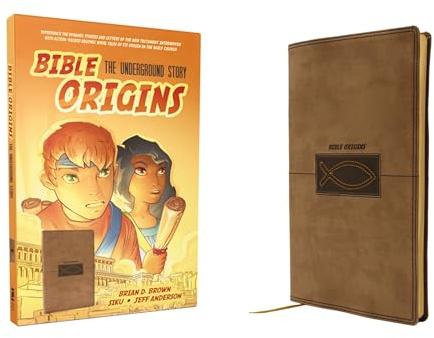 Bible Origins (Portions of the New Testament + Graphic Novel Stories), Leathersoft, Tan: The Underground Story (Best Christian Gift for Kids Ages 8+ or Teens Who Love Comic Books and Adventures)