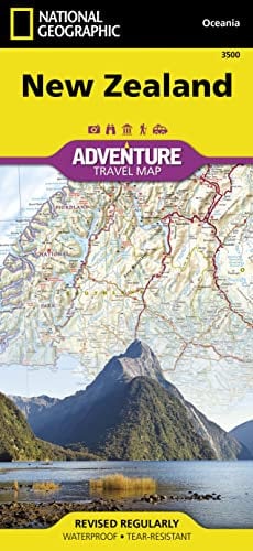 Neuseeland: NATIONAL GEOGRAPHIC Adventure Maps: Waterproof. Tear-resistent