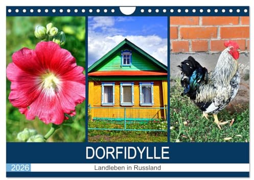 Dorfidylle - Landleben in Russland (Wandkalender 2026 DIN A4 quer), CALVENDO Monatskalender: Impressionen aus einem Dorf in Tschuwaschien (CALVENDO Orte)