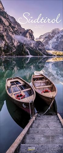 Südtirol 2027: Schmaler Wandkalender. Foto-Kunstkalender von Südtirol. PhotoArt Vertikal Kalender. 28,5 x 69 cm.