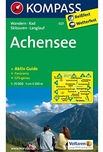 Achensee: Wanderkarte mit Aktiv Guide, Panorama, Radrouten, Skitouren und Loipen. GPS-genau. 1:35000 (KOMPASS Wanderkarte, Band 27)