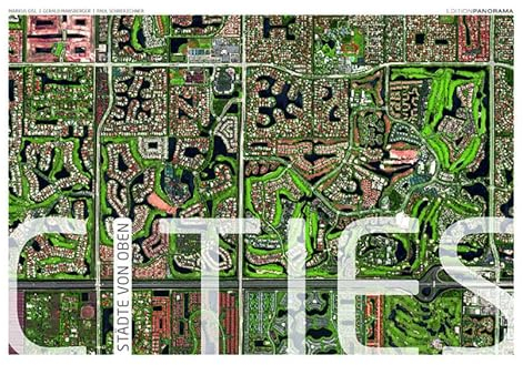 CITIES - Städte von oben: Immerwährender Kalender im Großformat 1 Meter x 70 cm