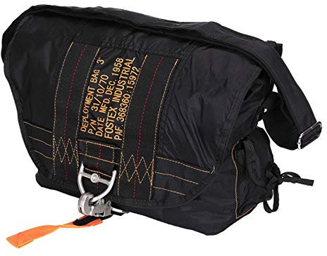 Fallschirmjägertasche Nr. 3 Zoll (Schwarz), Schwarz , Schultergurt