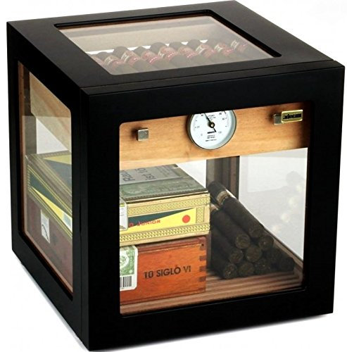 Lifestyle-Ambiente Adorini Humidor Cube Deluxe schwarz inkl Tastingbogen