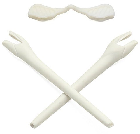 Mryok Ersatz Earsocks Nosepieces Kits für Oakley Radar EV Series Sonnenbrille - Weiß
