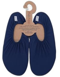 Slipstop Erwachsene Strandschuhe Anti Rutsch Ballett Schuhe Schwimmschuhe, Versch. Größen (XL 42-43, Navy)