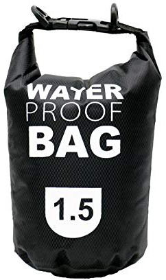 FRENDO BAG1.5 wasserdichte Rucksack Tasche, 1,5 l, Schwarz