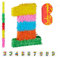 Relaxdays 3 TLG. Pinata Set Geburtstag, Zahl 1, Pinatastab mit Augenmaske, Kinder & Erwachsene, Piñata zum selbst Befüllen, bunt