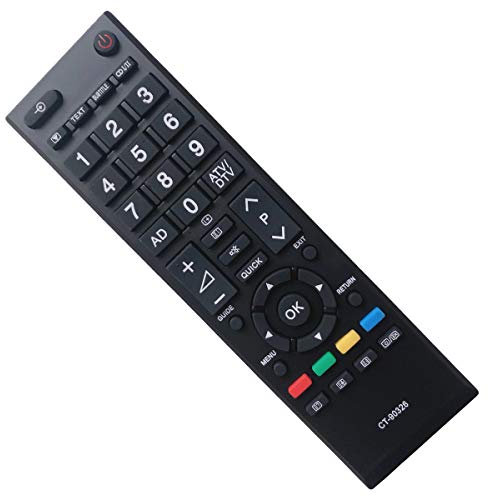 EAESE CT-90326 Télécommande de rechange pour Toshiba LCD LED Smart TV 22AV605PB 22AV605PG 22AV605PR 22AV606PG 22AV606PR 22AV615DG 22AV616DB 26AV603PR 26AV605PB 26AV605PG 26AV605PR 26AV607PG 26AV615DB