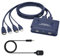 TCNEWCL 4K HDMI USB KVM Switch mit 1,2M HDMI&USB-Kabel, 2 Port KVM-Switches HDMI KVM Umschalter für 2 Computer Teilen 1 HD Monitor Tastatur Maus, mit Fernbedienung