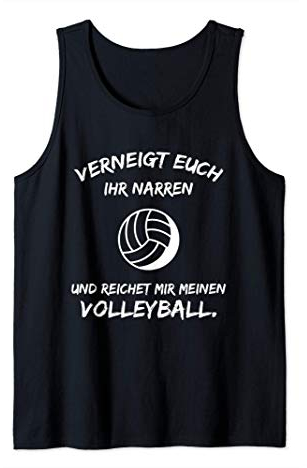 Volleyball Spruch Lustig Beachvolleyball Aufschlag Trikot Tank Top