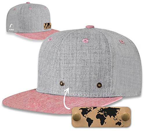 RUBDE Damen Cap Snapback mit wechselbarem Patch - Größenverstellbar
