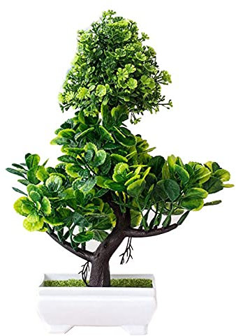Künstliche Pflanzen Kiefer Bonsai Kleiner Baum Topfpflanzen Gefälschte Blumen Topf Ornamente Für Heimtextilien Hotel Garten Dekor,28x20cm
