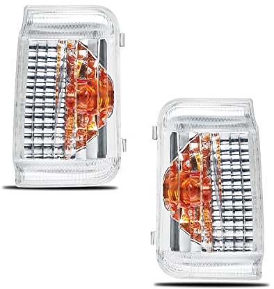 WISGOL Blinkerleuchte Außenspiegel Blinker passt für Citroen Jumper 2006 -UP FIAT Ducato 250 2006 -UP PEUGEOT Boxer 2006 -UP Ein Paar Blinkerleuchte Spiegel Saubere Linse Enthält keine W16W Glühbirne