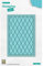 Nellie's Choice Fustella con Embossing, Griglia Stamping Die, 9.5 x 14 cm Rechthoek, per Biglietti, Natale, Scrapbooking, Fai da Te, DIY, Blu, 95x140mm