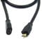 POPESQ® 1 pcs. x USB 2.0 Premium Cable Rallonge Micro USB Connecteur Male - Micro USB Connecteur Femelle 1.5m Plaque Or Noir #A4569