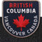 Klettpatch - Kanada British Columbia Klett-Patch 60 x 61 mm gestickt/Klett Patch Patches Abzeichen Applikation auf Kleidung Rucksack/Ahorn Flagge Reise Vancouver/Club of Heroes (Navy)