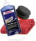 detailmate SONAX Hand Polier Bundle - SONAX Polish+Wax Color blau 500ml Handpolierschwamm hart Ø90/50mm Edgeless Mikrofaser Poliertuch 550GSM rot
