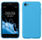 kwmobile Case Compatible with Apple iPhone SE (2022) / iPhone SE (2020) / iPhone 8 / iPhone 7 Case - Slim Protective TPU Silicone Phone Cover - Radiant Blue