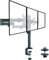 Triple Monitor Stand, Monitor Mount for 3 Monitors 13-27 inch / 2 Monitors 13-35 inch Adjustable Monitor Arm Desk Mount Max.10kg Triple monitor mount, Triple Monitor Arm MD6463