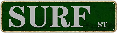 Snowsun Vintage-Metallschild – Retro-Blechkunst-Schild aus Aluminium für Schlafzimmer, Küche, Garten, Wand, Pub, Club, Kaffee, hängende Dekoration – 10,2 x 40,6 cm