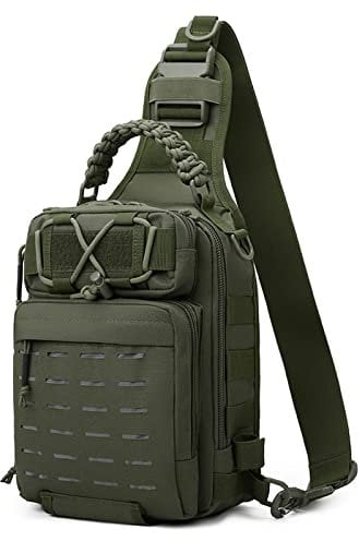 doorslay Fishing Backpack Fishing Sling Bag Fishing Backpack with Rod Holder Fishing Tackle Storage Bag