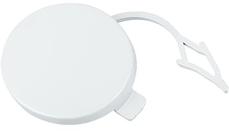 X AUTOHAUX Tapa de gancho de remolque para parachoques para VW Golf VII MK7, color blanco | Cubierta de gancho de remolque para parachoques delantero derecho, para VW Golf VII MK7, 1 unidad, color blanco
