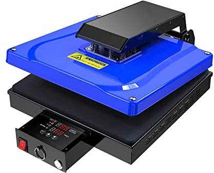 Machine de Presse à Chaud 38x38cm T-Shirt Press Mug Printing Machine, Sublimation Heat Transfer Press Machine, Digital Clamshell Heating Transfer for T Shirts Taie d'oreiller Sacs