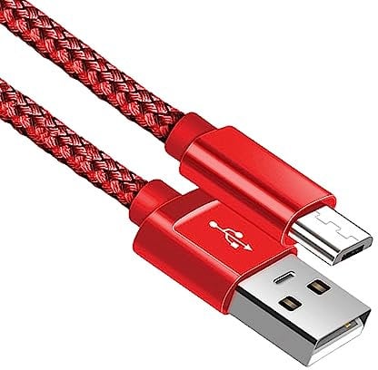 Micro USB Cable, Android Charger Cable Braided Android Charger Lead Fast Charging Cable for Samsung Galaxy S6 S7 Edge S5 A10 A6 J3 J4 plus J5 J6 J7, Huawei LG Lenovo Moto E5, Tablet (3 Meters)