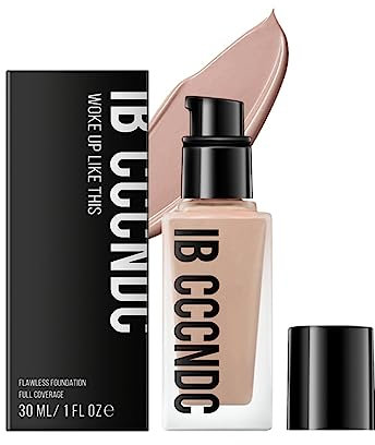 ibcccndc Liquid Foundation, Volldeckendes Gesichts-Make-up, Foundation-Make-up, Langanhaltende, Leichte Textur, Feuchtigkeitsspendend Verbessert Einen Ungleichmäßigen Hautton (35#)