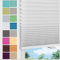bobodeco Plissee ohne Bohren Plissees Klemmfix - Weiß 115x180 cm(BxH) - Easyfix plisseerollo Jalousie Faltrollo Blickdicht - Sichtschutz - Sonnenschutz Fertifplissee - Rollos für Fenster und Tür
