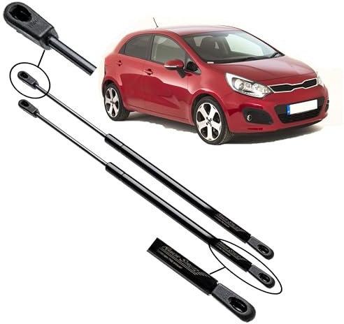 Ramor Strutz 2x Gasfeder Dämpfer Heckklappe Kompatibel mit Kia Rio III Fließheck 2011-2017. Gasdruckfeder Heckklappendämpfer Ersatz für 817701W200 und Andere.