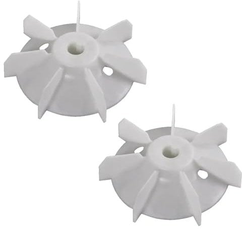 cyclingcolors 2x lüfterrad elektromotor kunststoff kompressor ventilator lüfterflügel welle laufradmotor, 120mm x 14,2mm