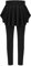 Arshiner Mädchen Leggings mit Rock Hochtaillierte Stretch Sporthose Freizeit Rüschen Tennisrock Lang Sportleggings für Kinder 11-12 Jahre Schwarz 150