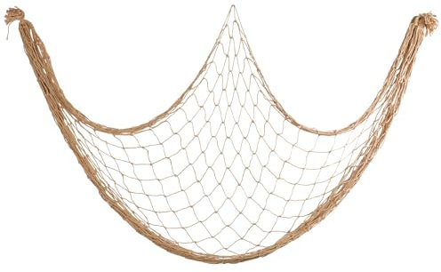 Cobee Fischernetz Deko, 100 X 200cm Fischerei Dekorative Kinder Fischernetz Wand Dekoration Strand Themen Hängende Foto Wanddekoration Mediterranen Stil Netz Deko Wohnzimmer Hintergrund(Braun)