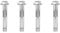Leliafleury M6*70 Expansion Screw Bolts 4Pcs Stainless Steel Anchor Bolts External Hex Nut Expansion Sleeve for Wall Brick Concrete Masonry Fixings
