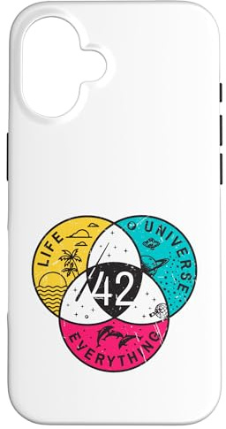 42 Antwort auf Das Leben, das Universum und alles, keine Panik Hülle für iPhone 16