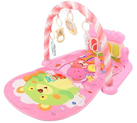 ROSA Cartoon Tier HEIßLUFTBALLON Baby Kick KLAVIERMATTE FÜR Kleinkinder