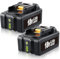 2 Pack 18V 5.5Ah BL1850B Replacement for Makita 18V Battery Compatible with Makita Battery and Charger BL1850B BL1830 BL1860B BL1860 BL1830B BL1840 BL1820 BL1815 BL1835 BL1845