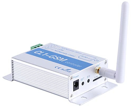 Interruptor de Control Remoto gsm SMS de Seguridad Inteligente para el Hogar para Estaciones No Tripuladas Monitoreo Remoto (Enchufe de la UE)