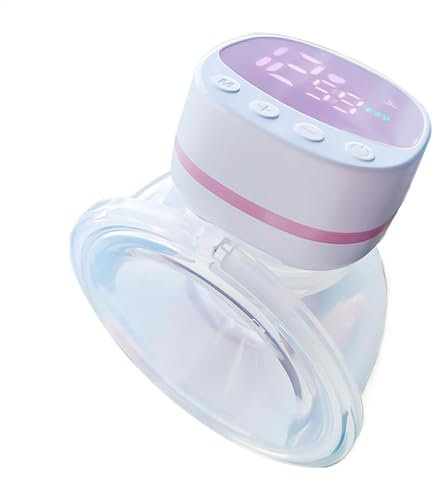 Breast Pump - Electric Digital Breast Pump | 5 Modes and 15 Levels Breastfeeding Pump|Rechargeable and Low-Noise Milk Extractor for Indoor and Outdoor|Portable Hands-Frree Breast Pumps for New Mothers